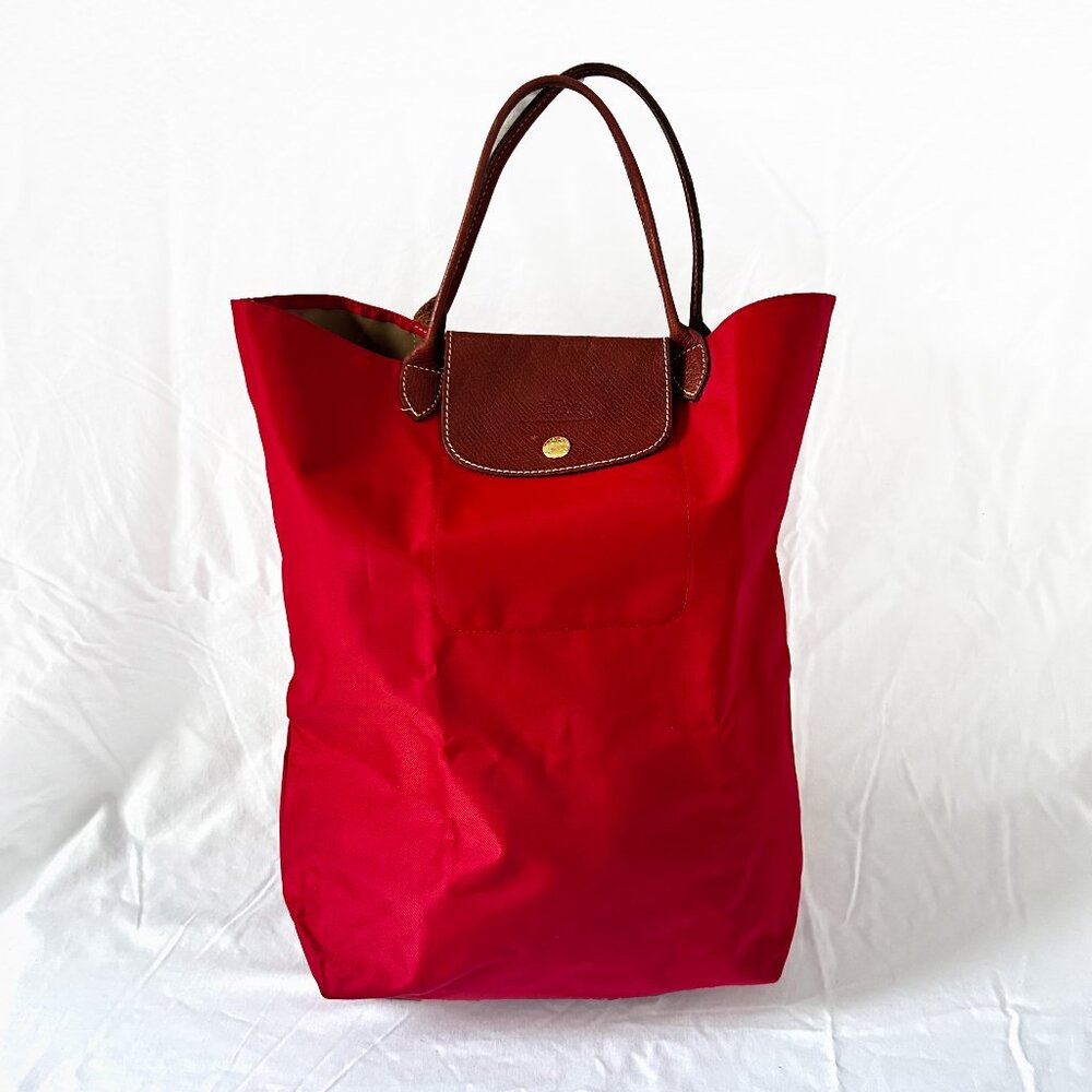 Longchamp Le Pliage Replay Tote Bag in Red